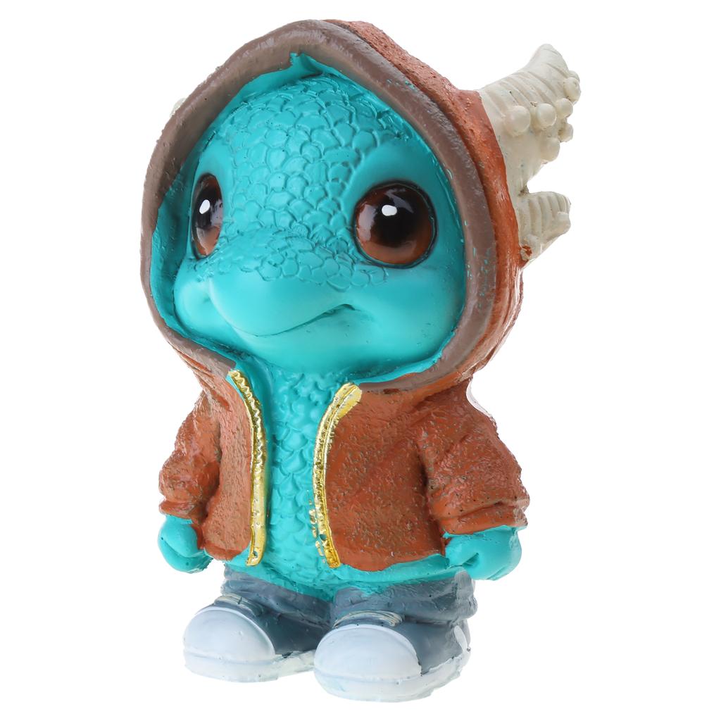 Милая статуэтка динозавра, скульптура, настольные украшения для дома, забавный злой дракон, скульптура детеныша, рождественский подарок