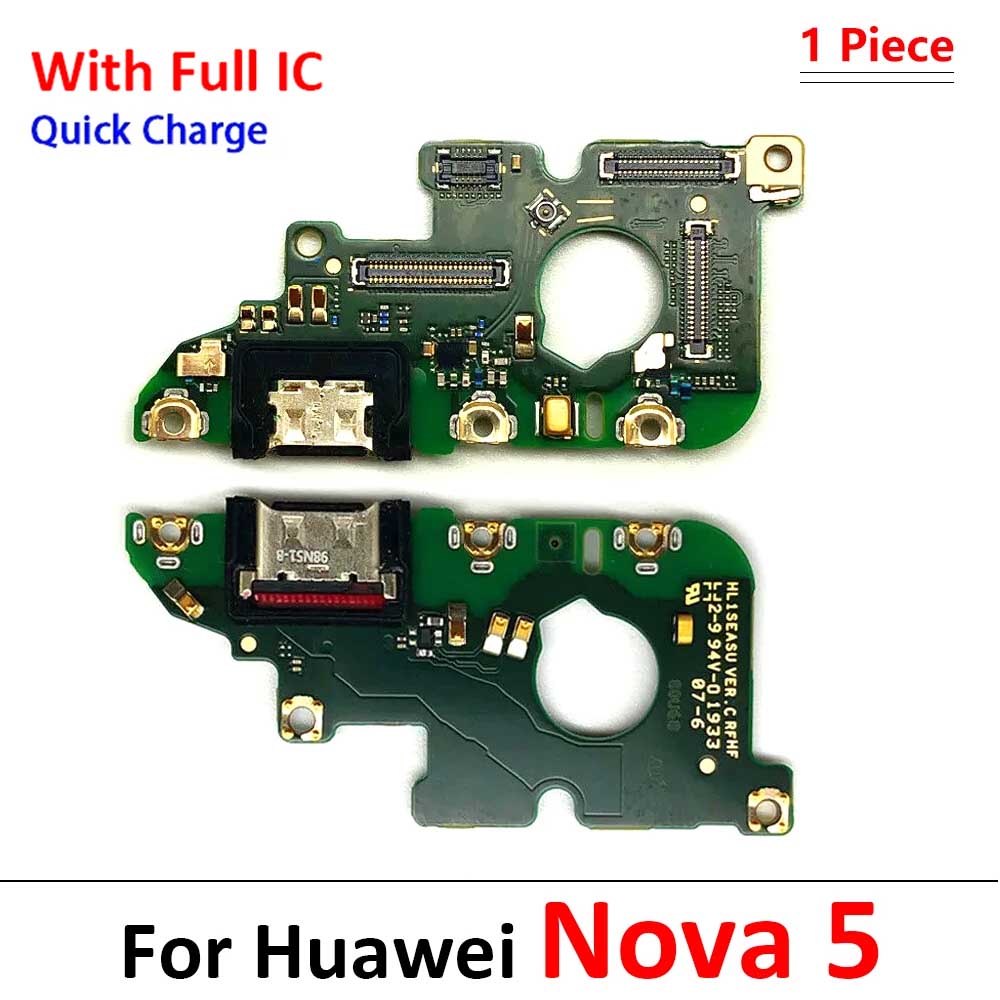 New For Huawei Nova 5 5T 7 7i 8 8i 9 10 Pro SE 5G USB Charger Dock Connector Charging Port Microphone Flex Cable