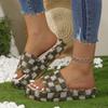 Large Thick Sole Slope and Sponge Cake Casual Slippers for Women