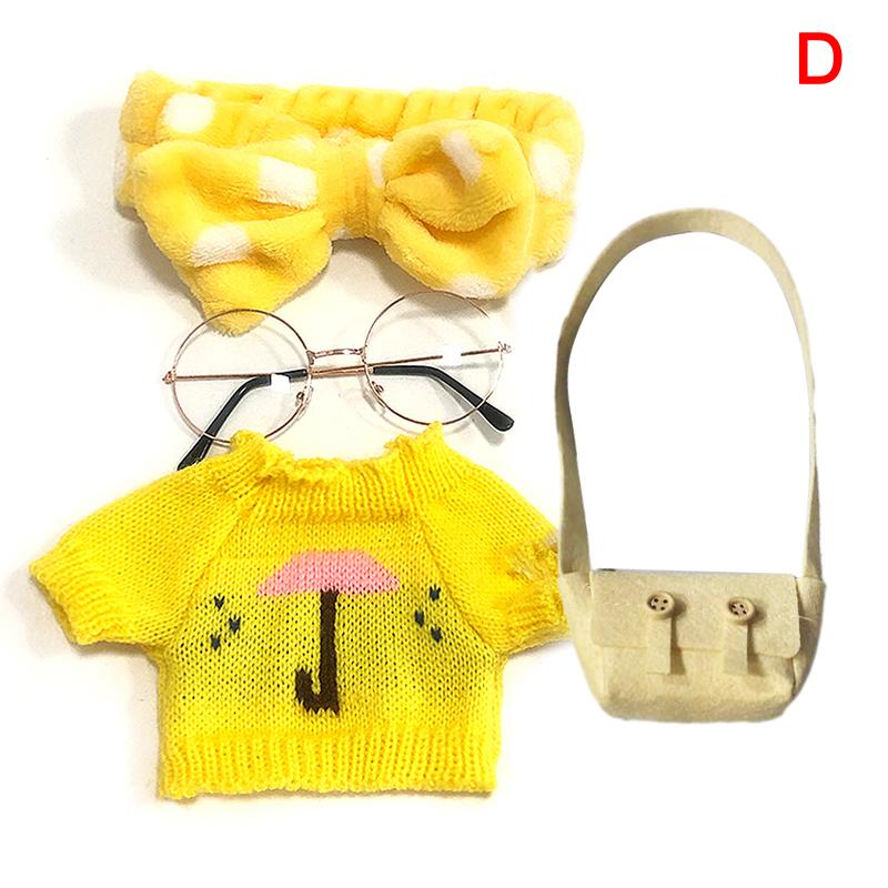 Комплект одежды для кукол 30 см, одежда для уток, плюшевая кукла, повязка на голову, сумка, очки, наряд