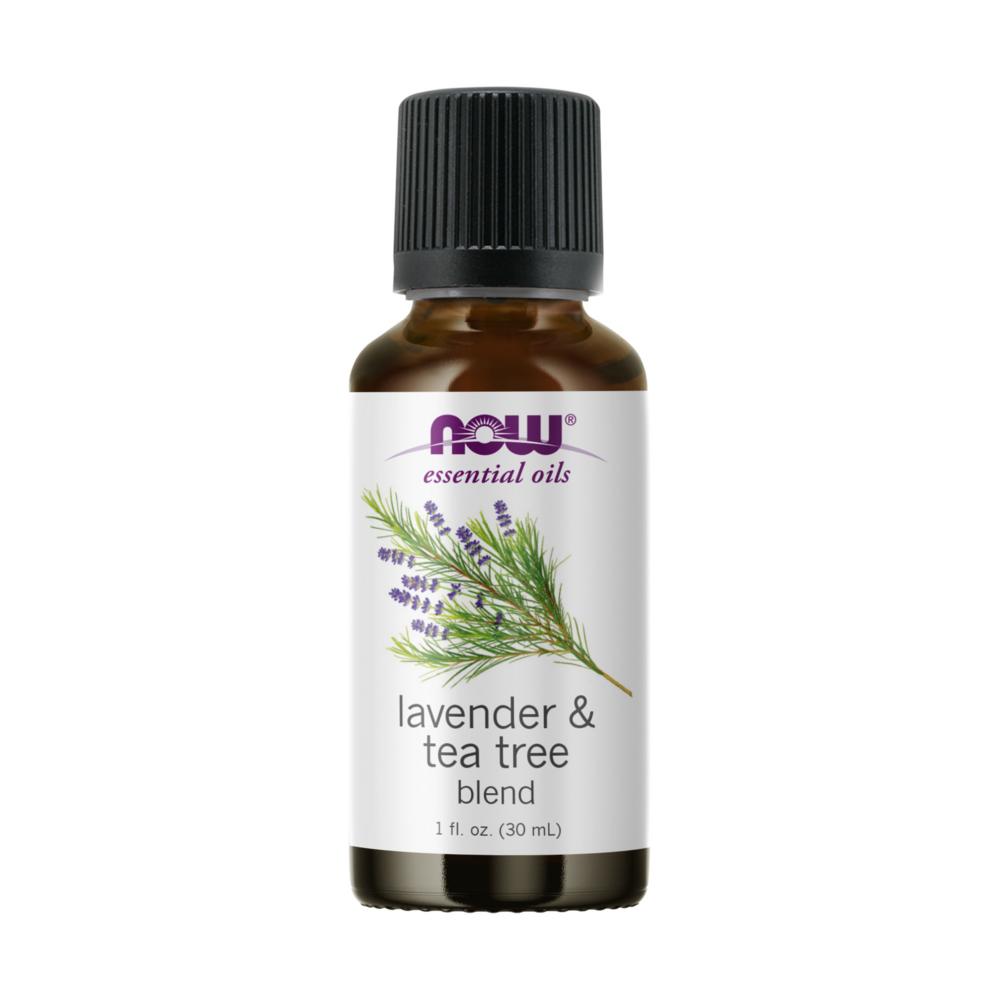 Now Foods Pure Essential Aroma Oil Lavender & Tea Tree Regular Oil, 30ml, 1 Unit