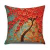 Скандинавская Домашняя Мебель Масляная Живопись Дерево Наволочка Мультяшная Подушка Лен Чехол для Подушки Дивана Новое Домашнее Убранство
