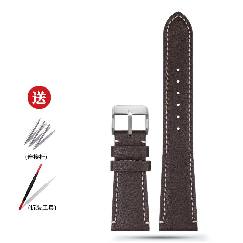 For Tudor 1958 Biwan M79250BA M79250 79363 Genuine Leather Watch Band Cowhide Chain Strap Folding Clasp 20mm 22mm Brown Black