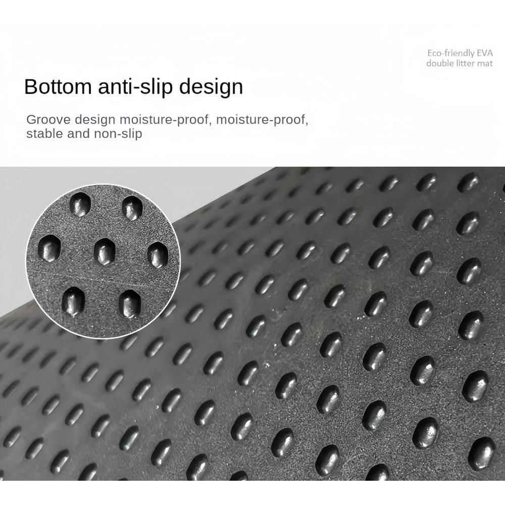 Cat Litter Mat Double Layer Cat Litter Pad Waterproof Anti-Slip Sand Bowl Filter Mat Sandbox Mat for Cat Multiple sizes