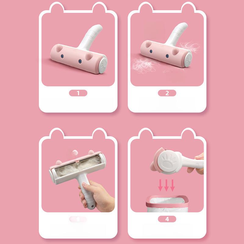 «Роликовый очиститель для шерсти домашних животных — липкая щетка для удаления шерсти кошек и домашних животных»