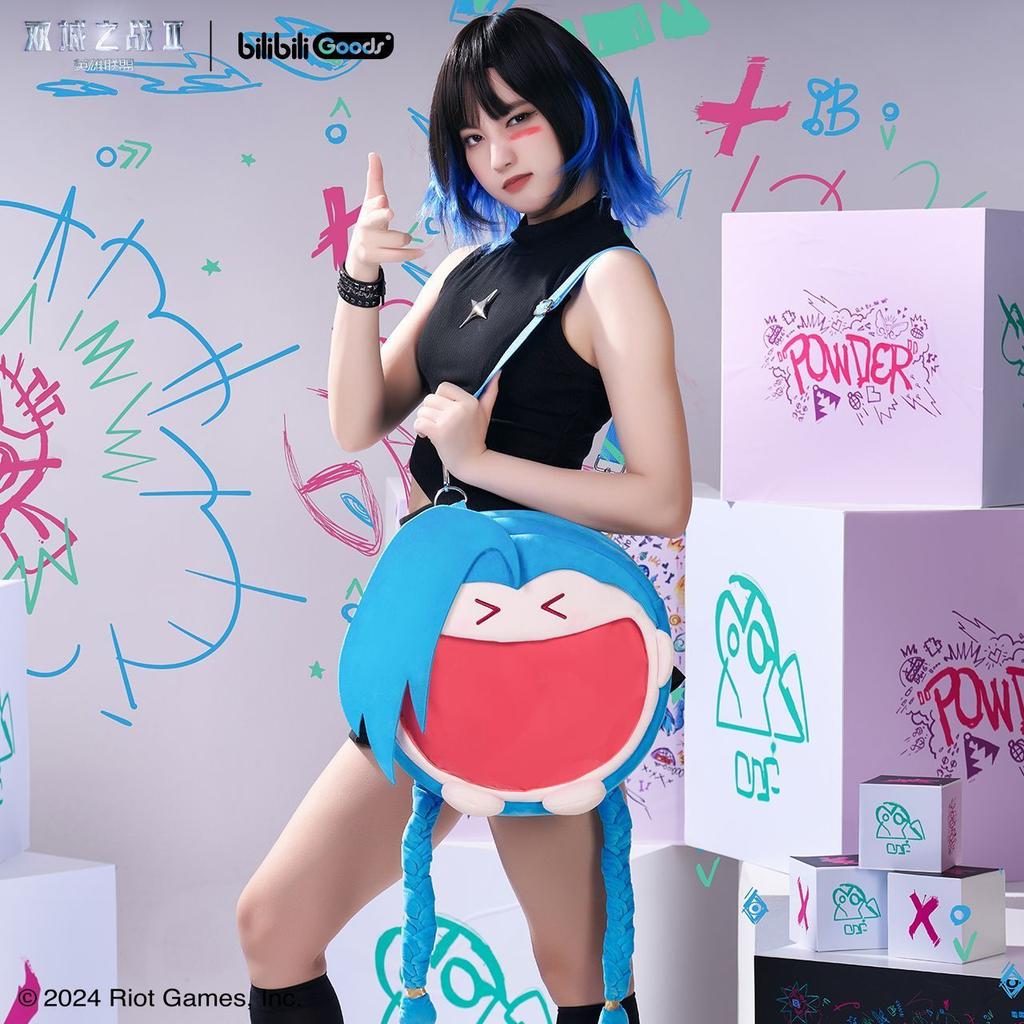 Оригинальная Лига Легенд Lol Bilibiligoods Аркейн 2 сезон Джинкс Короткая Плюшевая Мягкая Рюкзак Экшн-Фигурка Модель Детские Игрушки Подарок