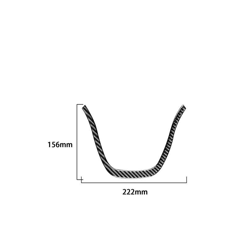 Для VW Touareg 2011-2018 мягкое углеродное волокно, наклейка на руль, подбородок, отделка, аксессуары для салона автомобиля, салон автомобиля