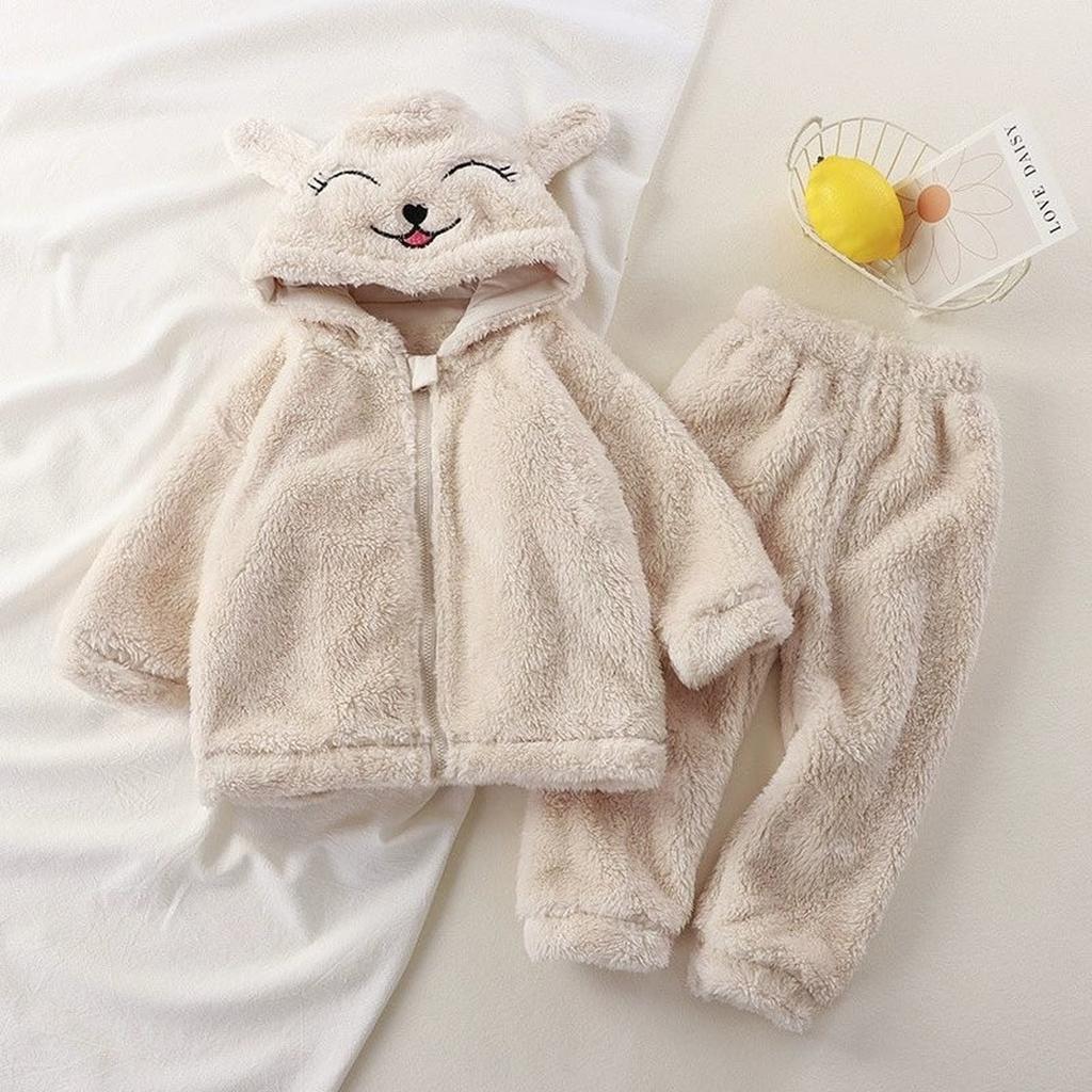 Baby Cute Wool Knit Toddler Pajama Loungewear Set