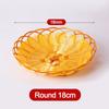 Plastic Imitation Rattan Basket Round Fruit Basket New Food Plate  Breakfast Cake Snack