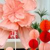 Large-scale Oversized Paper Kite Flower 3D Wrinkled Paper Flower  Large Scale Event