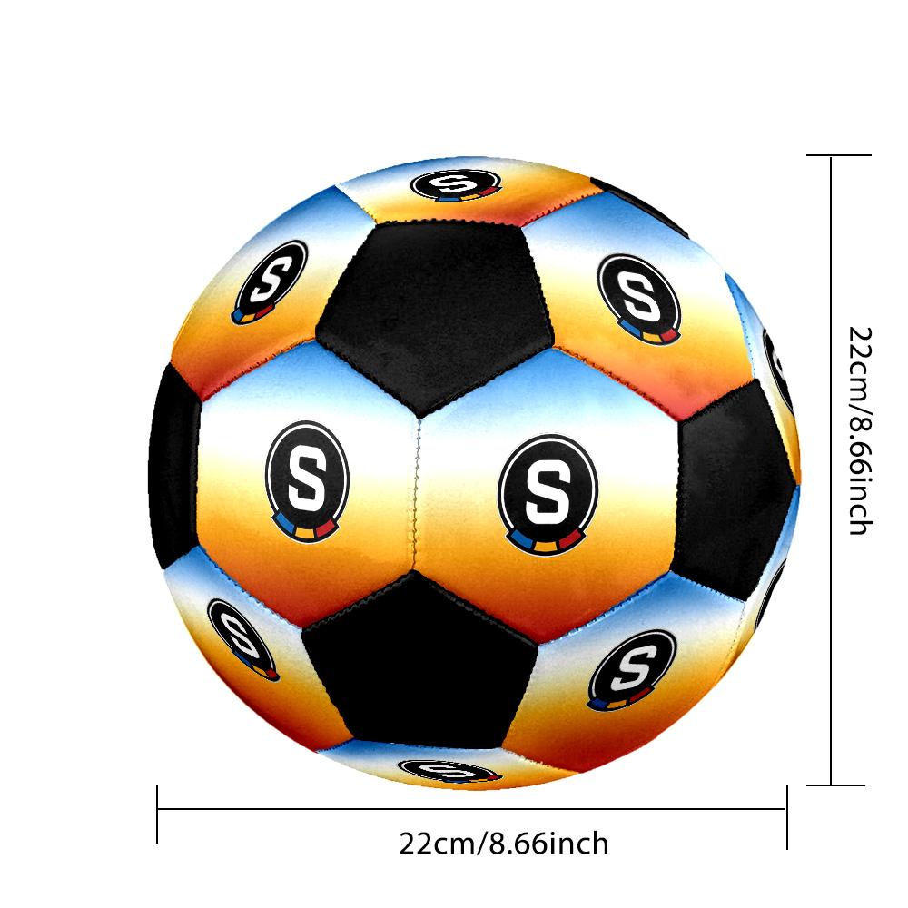 AC Sparta Prague Soccer Ball Colorful All Ages Machine Stitched PVC Competition Ready Durable High-Bounce.SIZE5