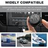 DC 12V 24 V Voltmeter Gauge, Car LED Digital Display Round Panel Voltage Gauge Meter, Waterproof Mini Volt Tester Battery Monitor Indicator for Car