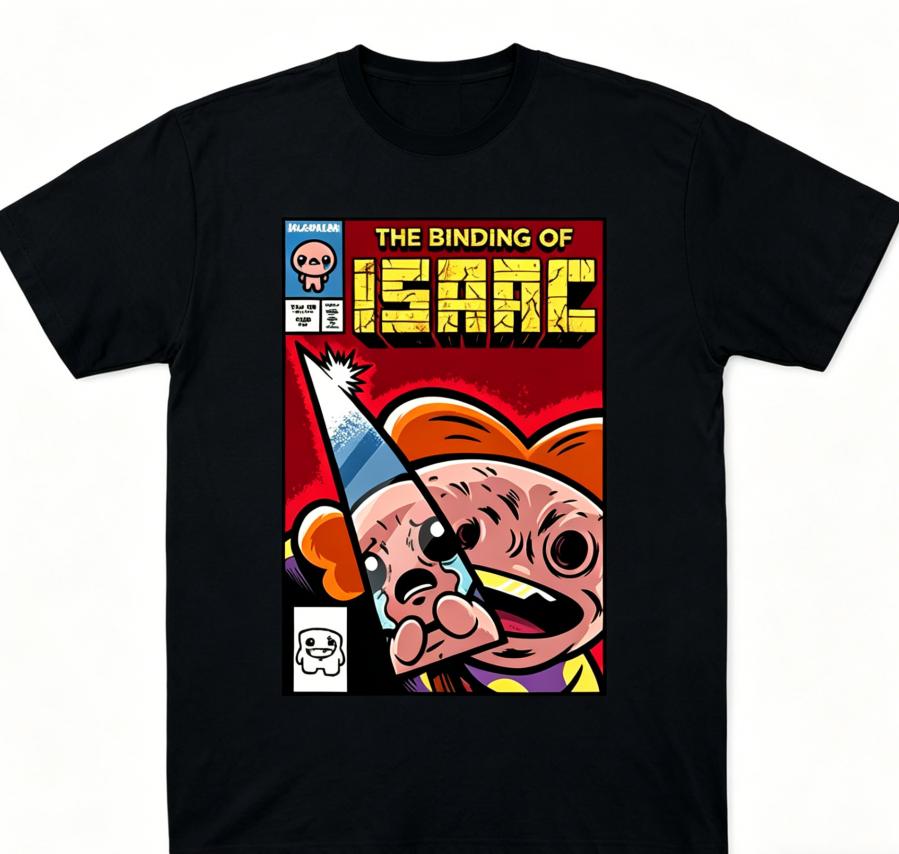 The Binding of Isaac Indie Anime Lover T shirt Year round clothing personality Clothes Plus Size Unisex New Model Couples high quality soft