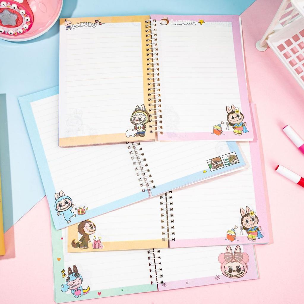 A5 Coil Book Cartoon Color Page Bronzing Notepad Student Cute Portable Notebook