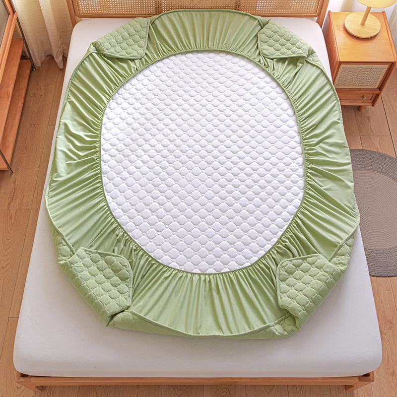 100% водонепроницаемая стеганая простыня на резинке с эластичной лентой для односпального/двуспального/королевского размера, защитный чехол для матраса 90/140/160x200