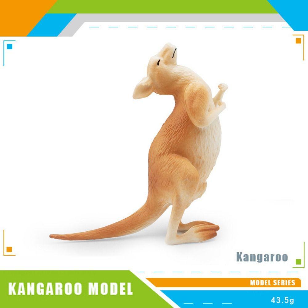 PVC Material Kangaroo Model Simulated Design Kangaroo Statue Crafts  For Collectors