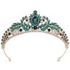 Alloy Crystal Bridal Jewelry Small Crown Baroque European Wedding Dance Performance Accessories Crown