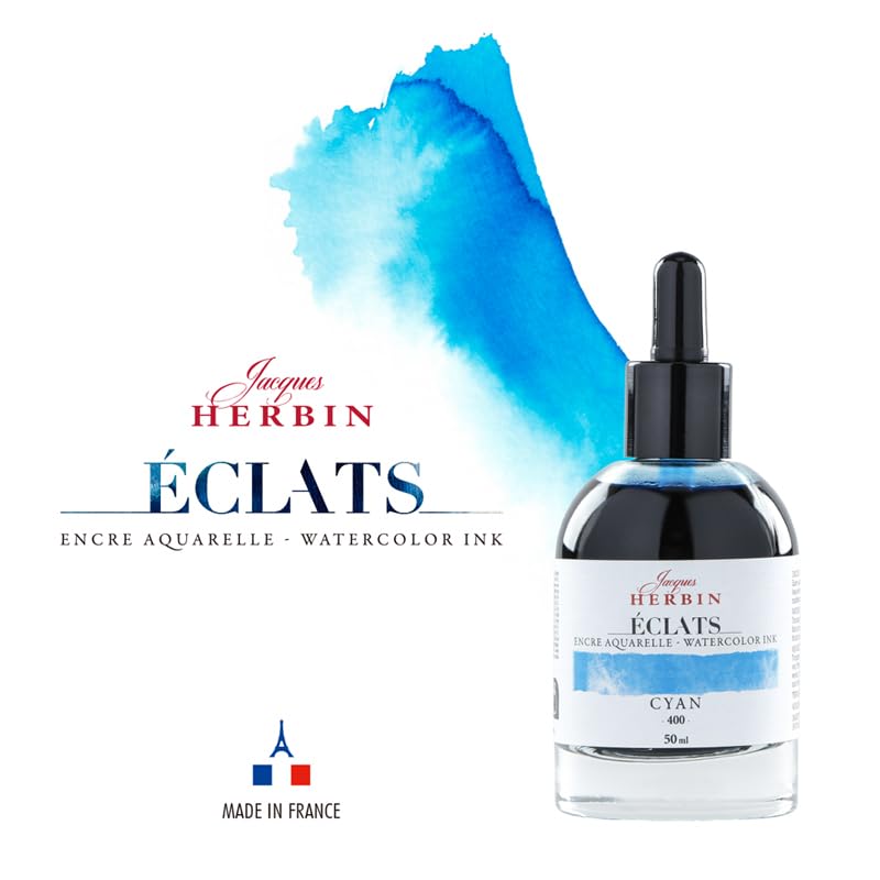 Акварельные чернила Herbin Eclat hb16510, 50 мл, Бирюзовый,