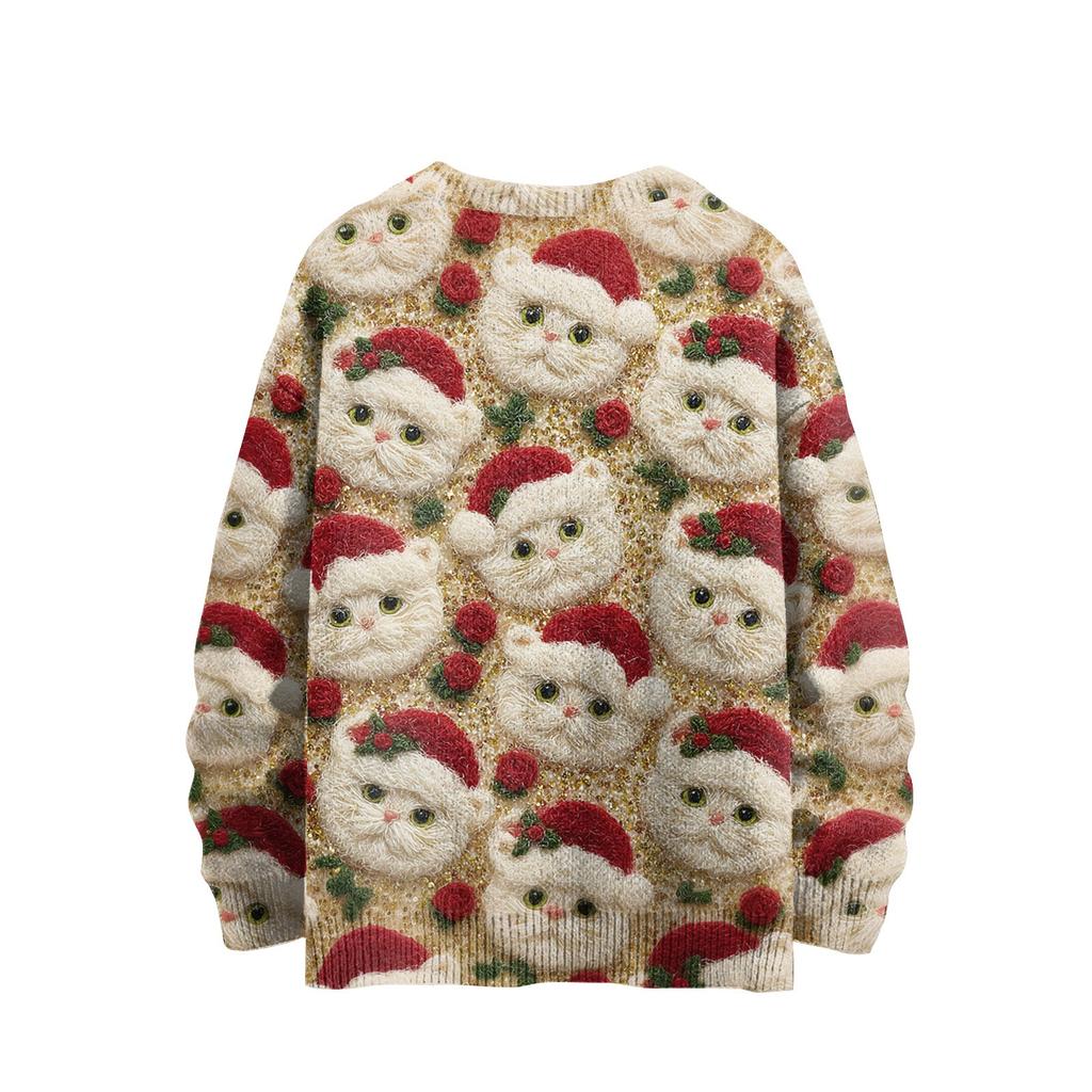 Christmas Sweatshirts For Women Knit Sweater Cute Shirt Fall Crewneck Pullover Tops