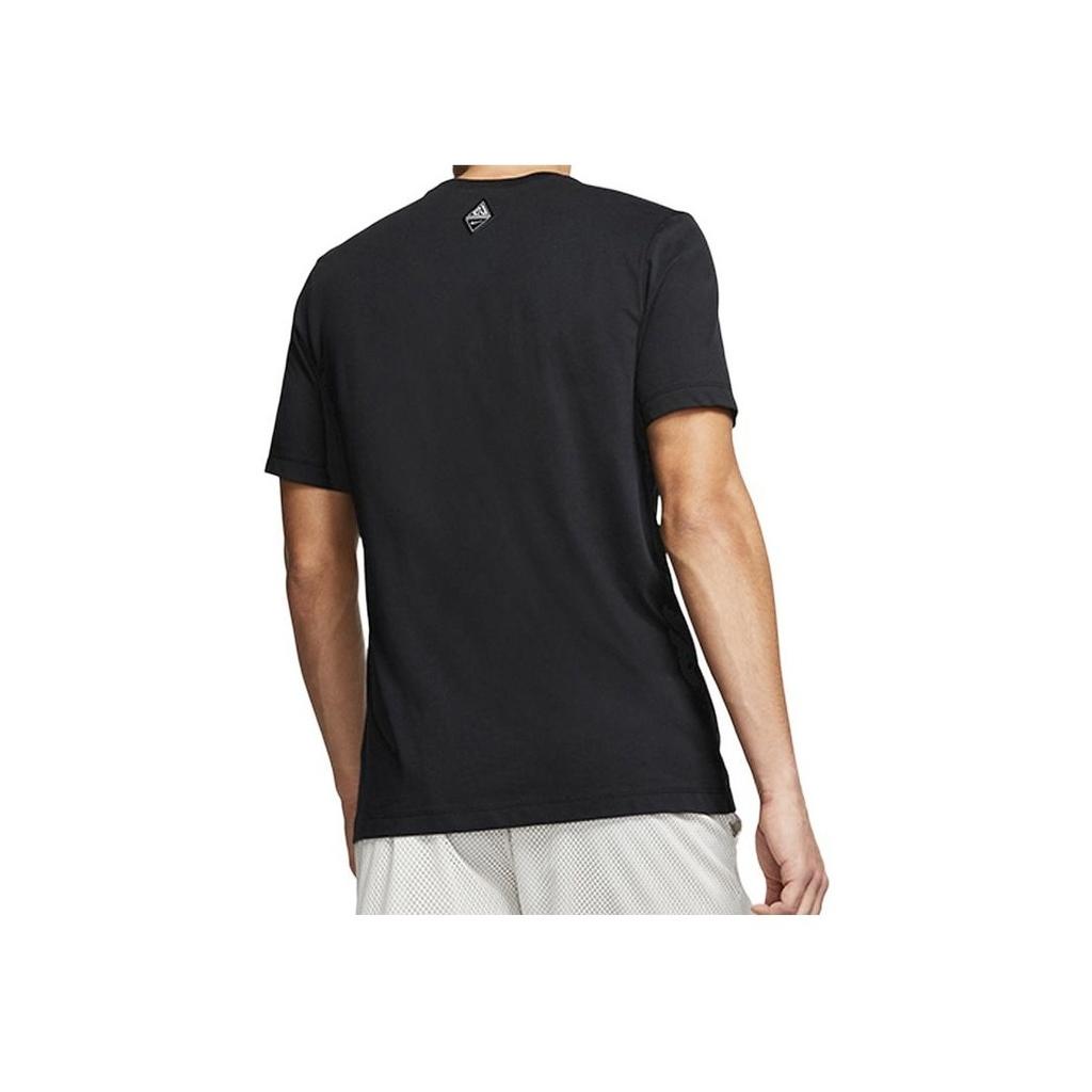 Nike Giannis Dri-Fit Freak Big Logo с круглым вырезом и короткими рукавами, мужские топы, черный BV8265-010