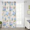 Spring Hydrangea Flower Dragonfly Vintage Modern Window Curtains for Living Room Bedroom Curtain Kitchen Treatment Blinds Drapes