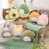 Multifunctional Cartoon Animal Pillow & Blanket - Office & Travel Use with Custom Logo Option
