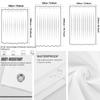 Твердая прочная ткань для занавески для душа, водонепроницаемая занавеска для ванной комнаты, длинная, размер 230/200 см, цвет черный, белый, серый, коричневый, синий