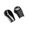 2*Carbon Fiber ABS Inner Gear Shift Knob Cover Trim For Honda HR-V HRV 2016-
