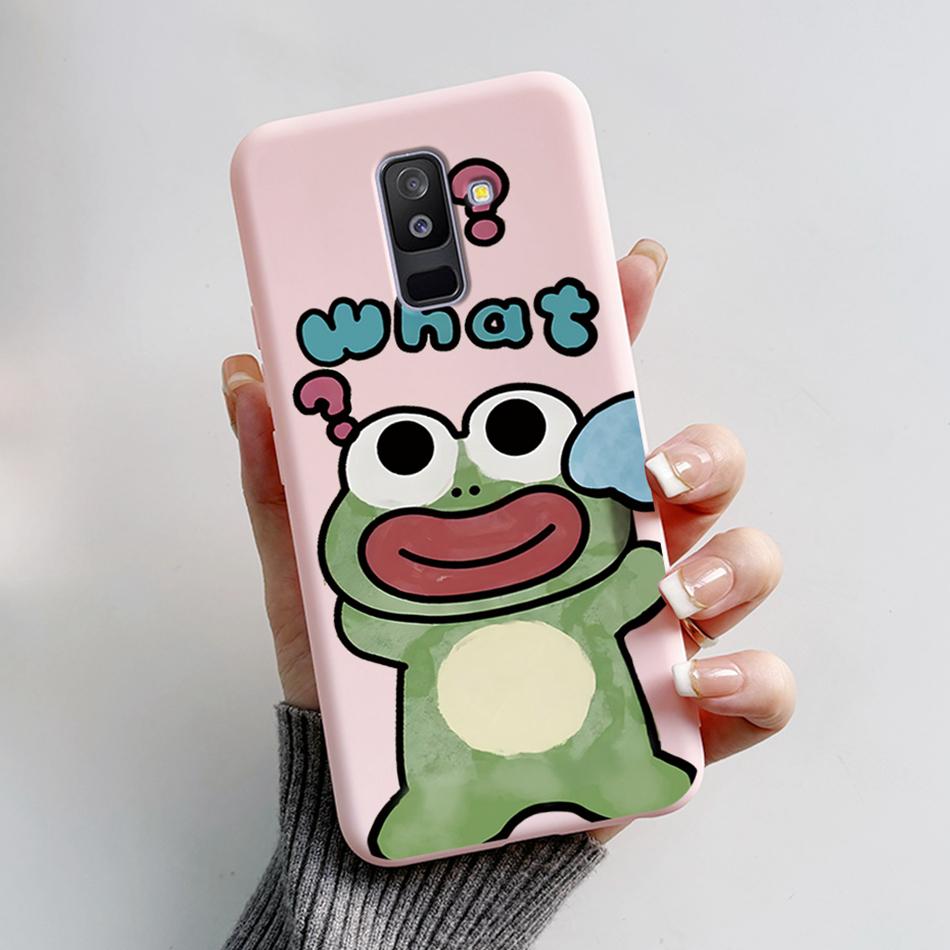 Чехол для Samsung Galaxy A6 Plus A6+ 2018 SM-A605F Силиконовый чехол Милый Мультяшный Медведь Мягкий Funda Для Samsung A6 2018 A6Plus Бампер