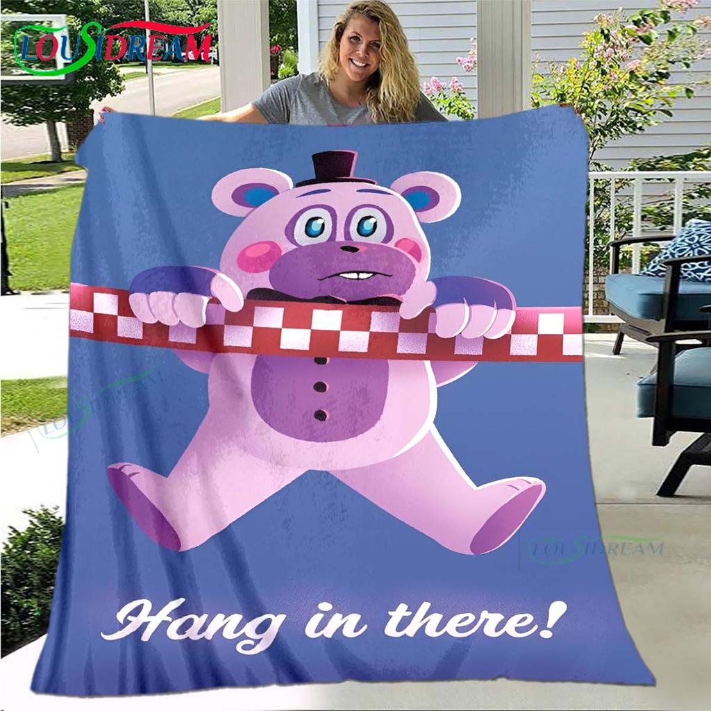 Горячие Персонажи Ужасов Узор Фланелевый Тонкий Плед Портативный Домашний Дорожный Офисный Плед для Игр во Время Обеденного Перерыва Подарок на День Рождения