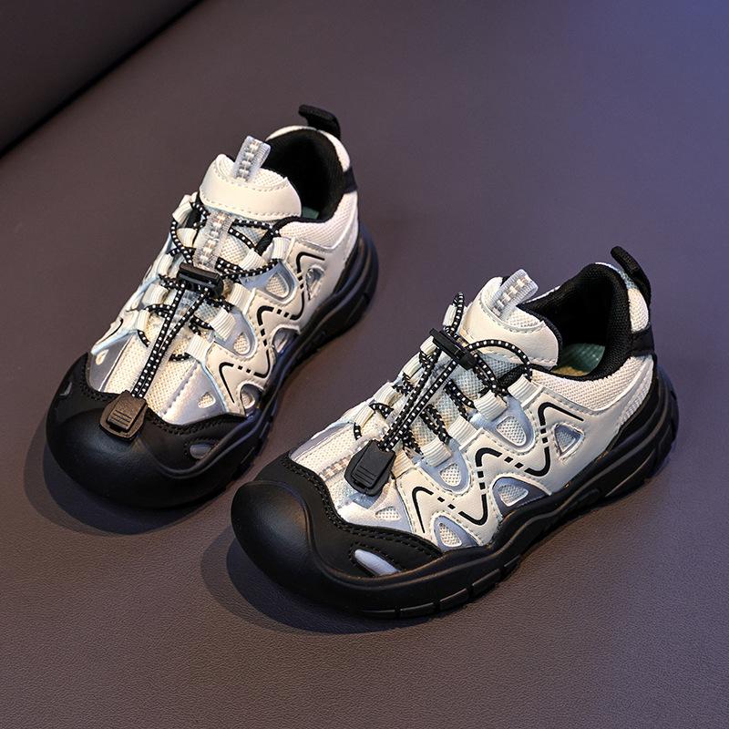 Children's Anti-Collision Sports Shoes, New Fall Model, Boys' Slip-On Color-Block Casual Shoes, Girls' Running Shoes
