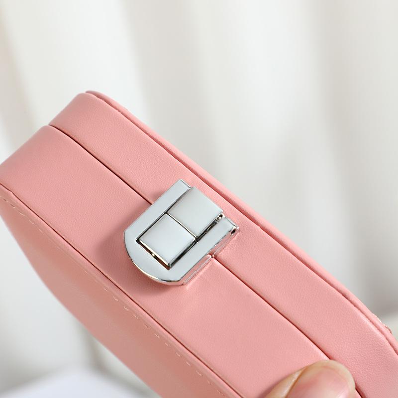 В шкатулке для украшений Macaron для путешествий, портативный органайзер для колец, сережек, ожерелий