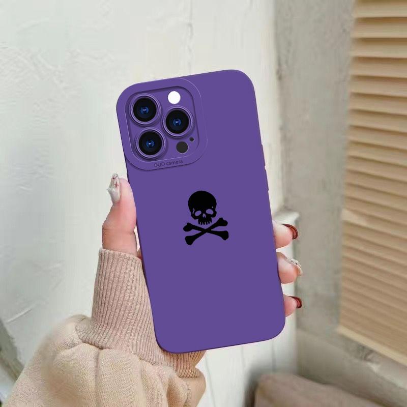 Чехол для телефона с графикой черепа для iPhone 17 Pro Max Air 16 16e 15 14 13 12 Mini 11 Pro Max Plus X XS MAX XR Задняя крышка