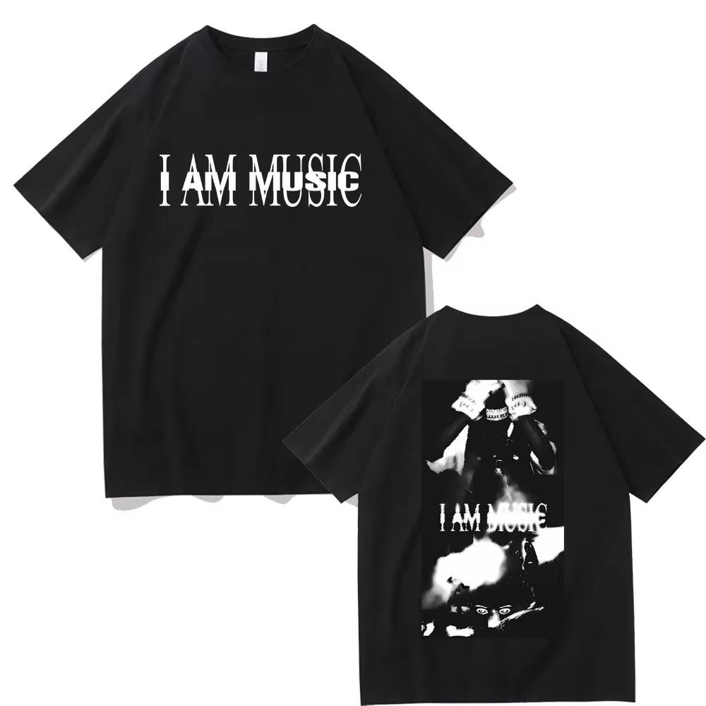 Хип-хоп исполнитель Playboi Carti хлопковая мужская футболка I Am Music Альбомная графика оверсайз с коротким рукавом женская уличная футболка