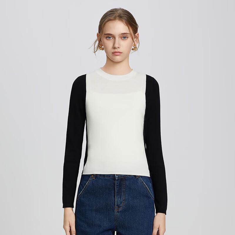 Shetu Women's Colorblock Pullover Knit Sweater