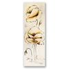 Canvas print, Gold painted flowers