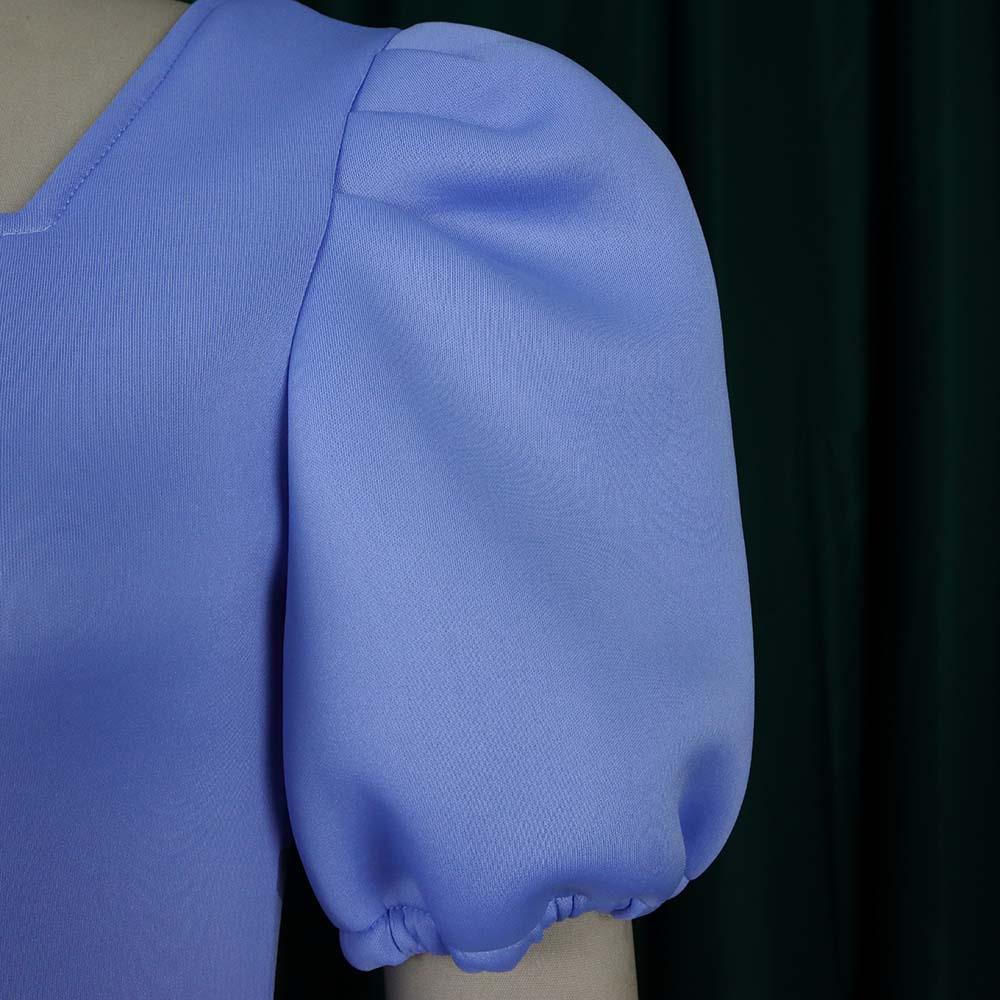 Большой размер, женское летнее модное однотонное платье, женское элегантное цельное свободное платье с квадратным воротником и короткими рукавами