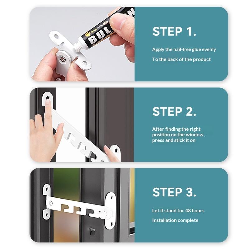 1 шт. Регулируемый ограничитель положения окна, защелка, ветрозащитный упор, стопор для поворотно-откидной створки, блокирующий замок.