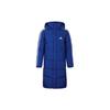 3ST Long Parka Windproof and Warm Hooded Down Jacket Men Outerwear Blue EH3992