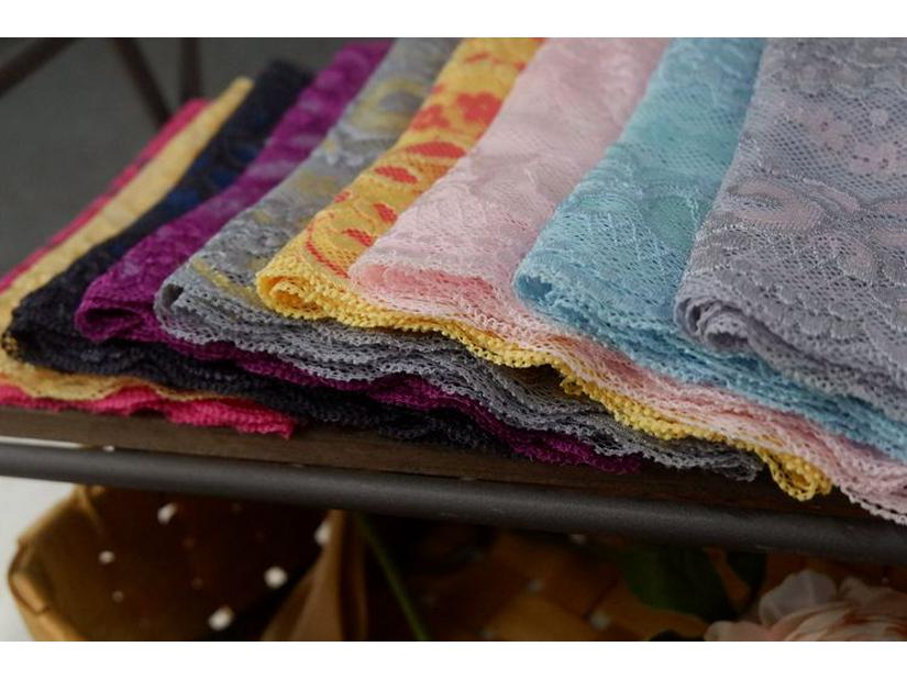 Двухцветная эластичная кружевная тесьма для DIY одежды и аксессуаров