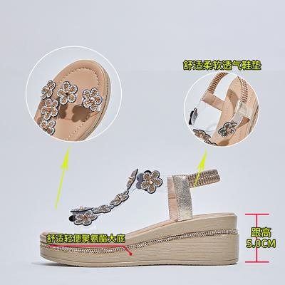 Новые женские босоножки со стразами весна-лето 2025 года, новые женские босоножки на плоской подошве, повседневная женская обувь, босоножки с рыбьим ртом Xiaoxiangfeng