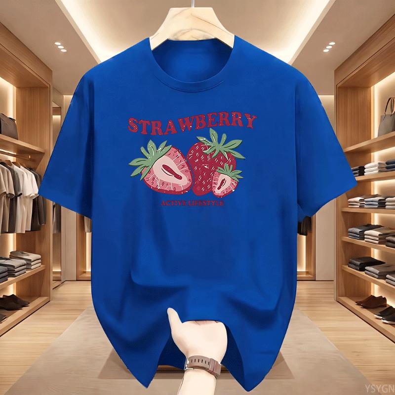 Cute Print TShirt Unisex Unisex Short Sleeve Tee Natural Fruit Graphic Top Kawaii Casual Summer Tshirt Friendly Gift Unisex Clothes