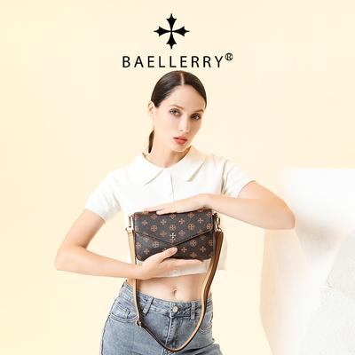 Женская сумка Baellerry в европейском и американском стиле с клапаном и застежкой-молнией. Универсальная сумка через плечо. Модная сумка с монограммой.