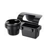 Car Door Side Window Organizer Hanging Storage Rack With Cup Holder Phone Slot Durable Plastic Storage Auto Accessories