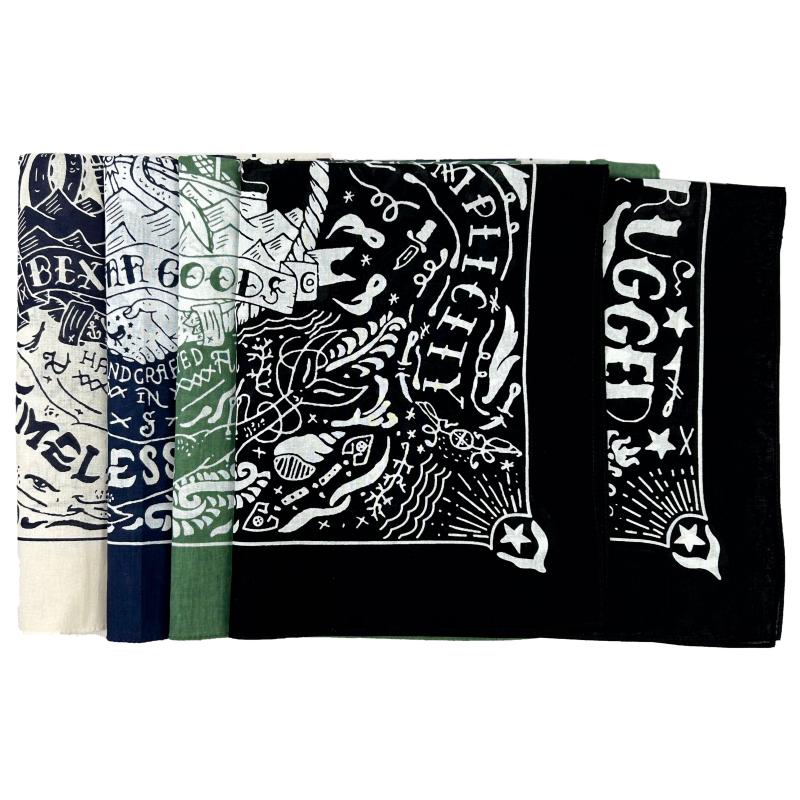 Морской принт Высококачественный хип-хоп хлопковый квадратный шарф Мужская бандана Шарф Повязка на голову Пейсли Подарки для мальчиков/девочек