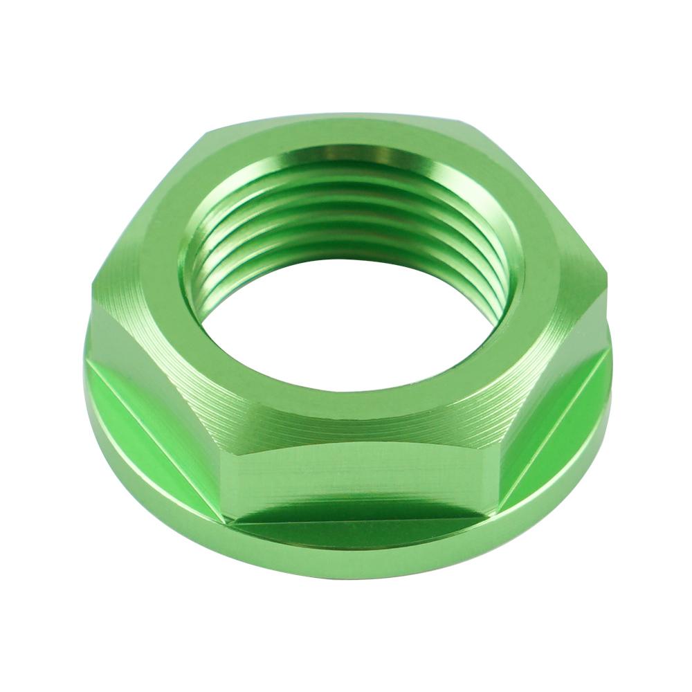 NICECNC For Kawasaki KX125 KX250 2004-2008 KX250F KX450F 2006-2018 KX 250 450 2019-2021 KLX450R M18XP1.5 Front Wheel Axle Nut