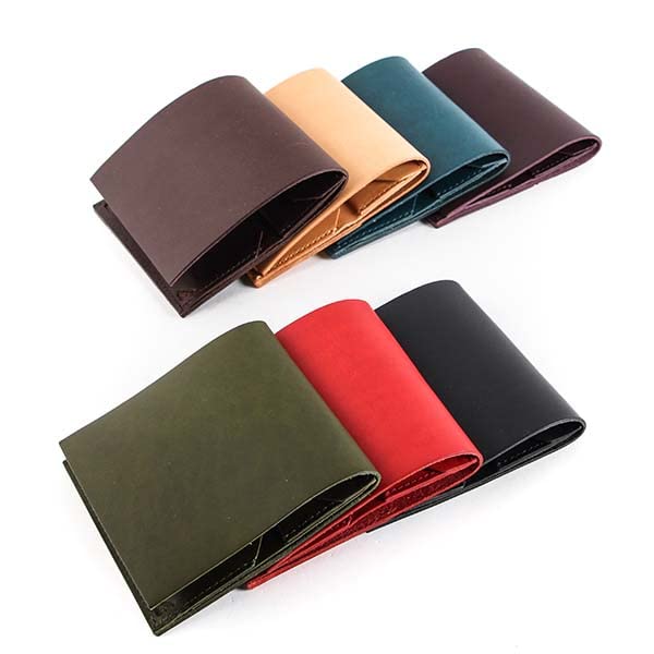 Wallet Bifold Wallet Leather Genuine Leather PIASTRA Bifold Wallet Sub Wallet Thin Red [MPIU] Men's
