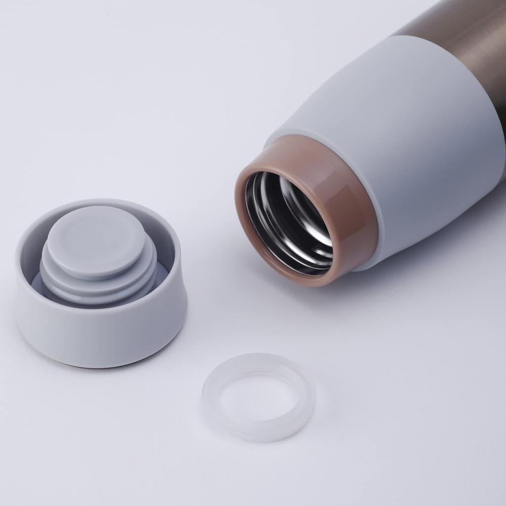 MOMO CONCEPT Бутылка для воды с вакуумной изоляцией, легкий тамблер Lupine RG 400 мл, ледяной серый 01002-29232R