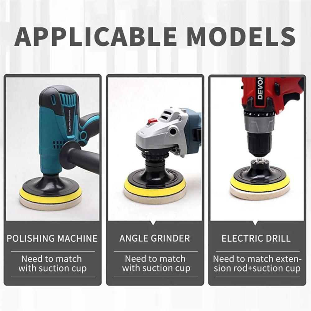 1/10 шт. для стекла, полировальные подушечки из нержавеющей стали, 75 мм, 100 мм, 125 мм, 150 мм, 180 мм, абразивное колесо