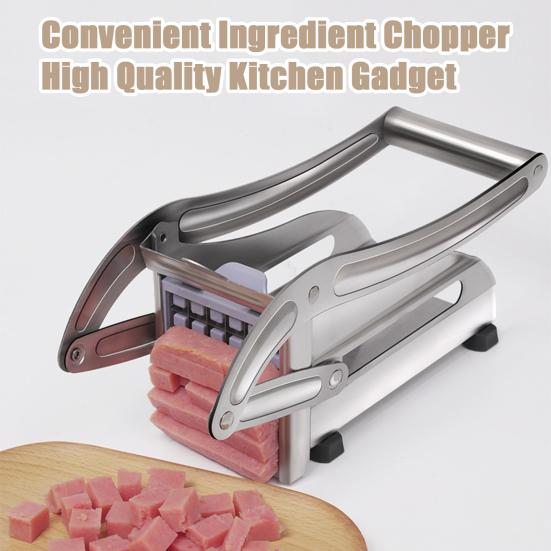 Картофелерезка из нержавеющей стали, резак для полосок картофеля, машина для резки картофеля фри с острым лезвием, измельчитель овощей для дома